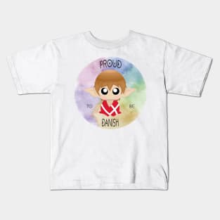 Proud to be Danish (Sleepy Forest Creatures) Kids T-Shirt